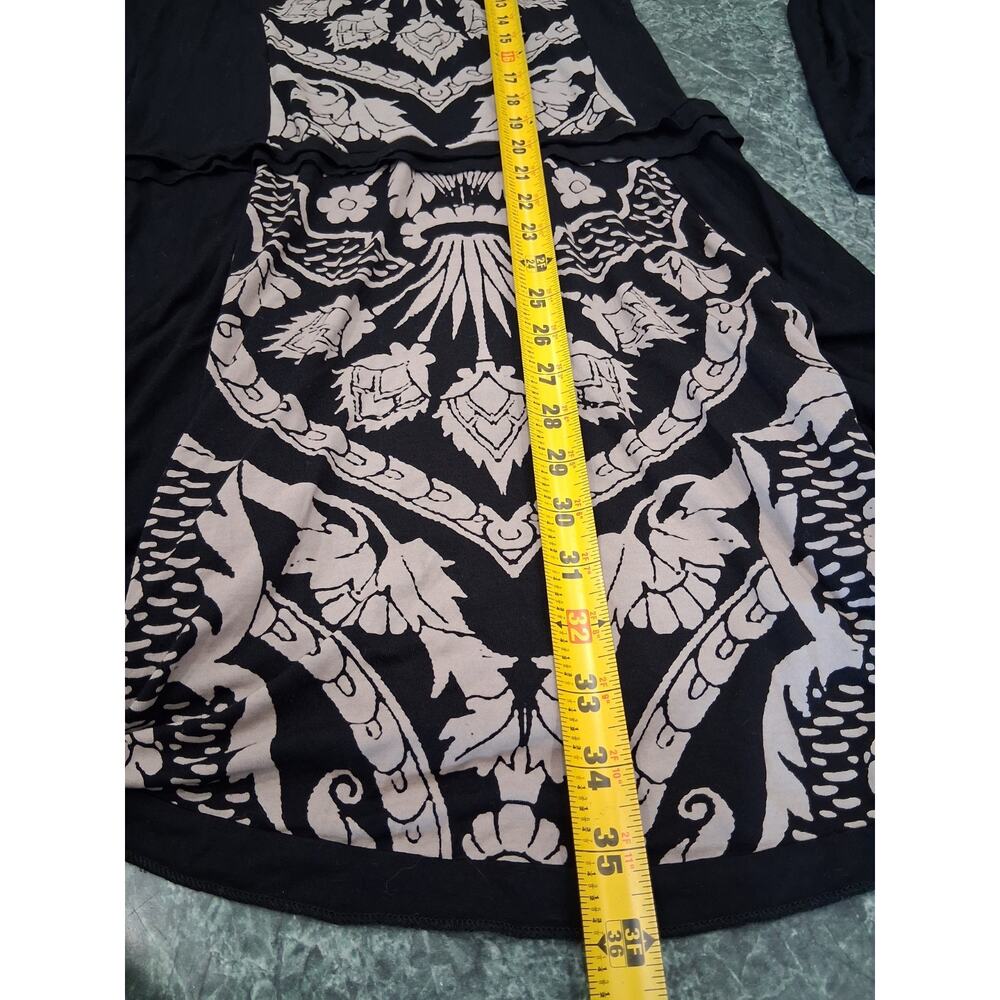 Desigual x Christian Lacroix Dress Womens Sz M Abstract Artsy Stretch Lagenlook - Picture 9 of 12